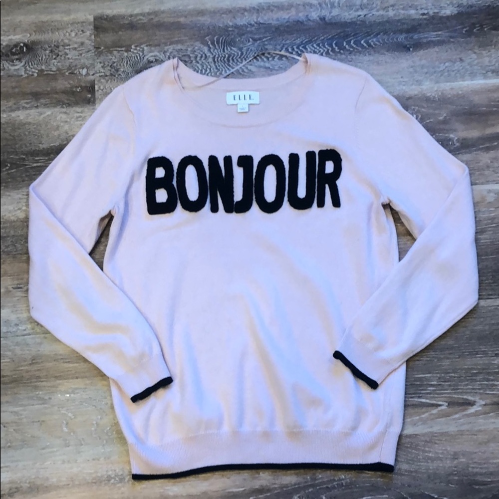 *Elle “Boujour” Sweater